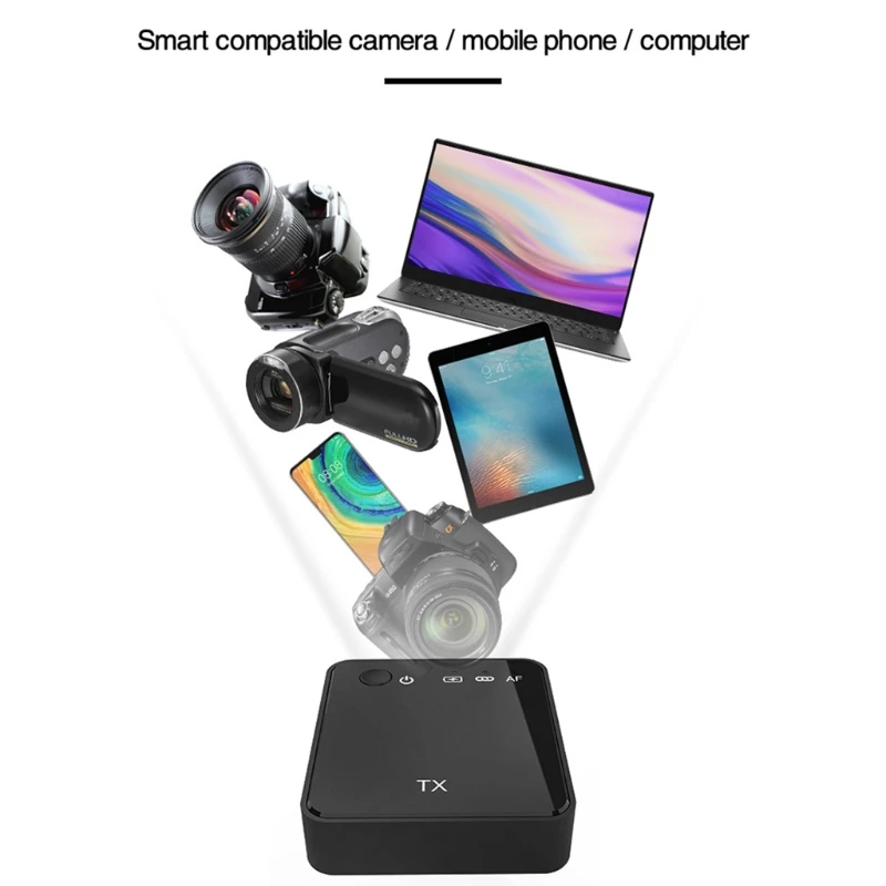 

Operating Range Up to 50m Lavalier Microphone System Vlog Video Living Broadcasts Smartphone Receiver Tools Small Kits