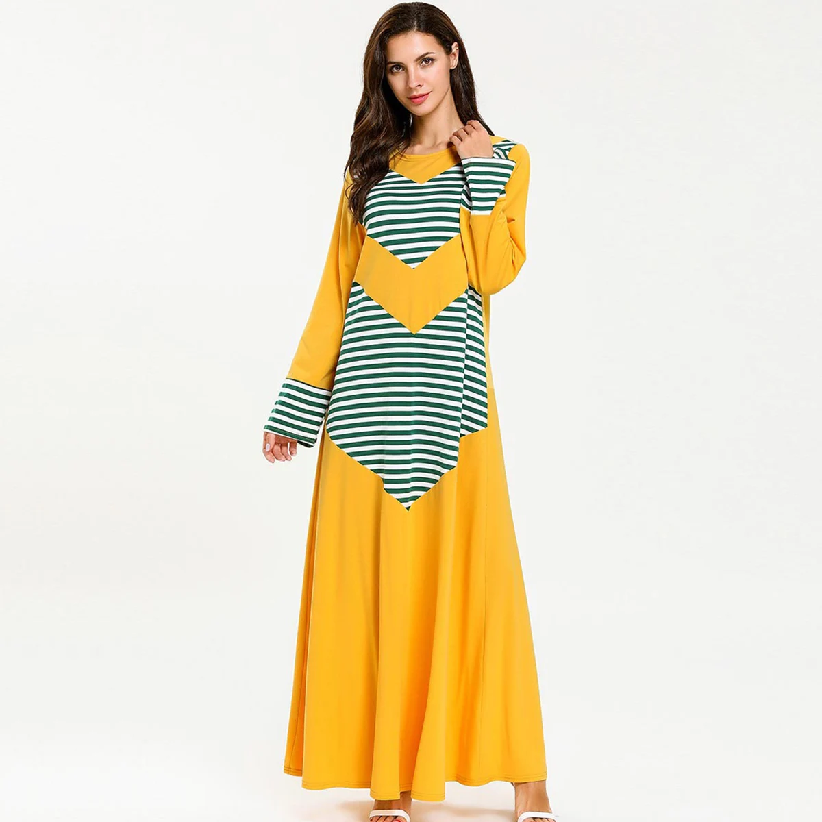 

Модное мусульманское женское платье пиратское любопытство, элегантное вечернее платье с длинным рукавом и свободным подолом, одежда Дубая,...