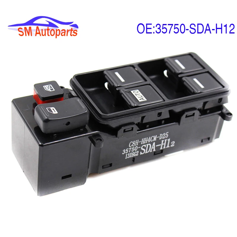 

New Car Electric Power Window Switch Master Controller Switch For Honda Accord 2003-2007 35750-SDA-H12 35750SDAH12