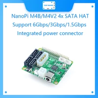 nanopi m4 4x sata hat support 6gbps3gbps1 5gbps integrated power connector