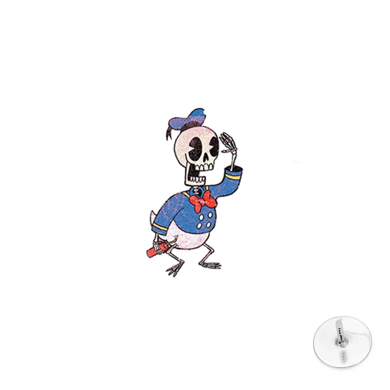 Заколка на лацкан Микки Маус и Дональд Дак | Украшения аксессуары