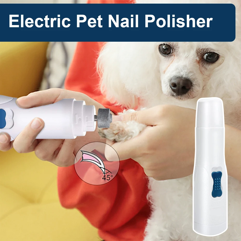 

Professional Pet Dog Nail Grinder NG767 Electric Pet Paw Nail Trimmer Battery Powered Pet Grooming Supplies With LED Light