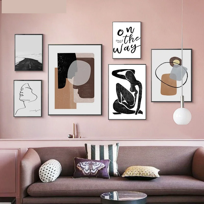 Картина на холсте настенное искусство Скандинавский современный художественный