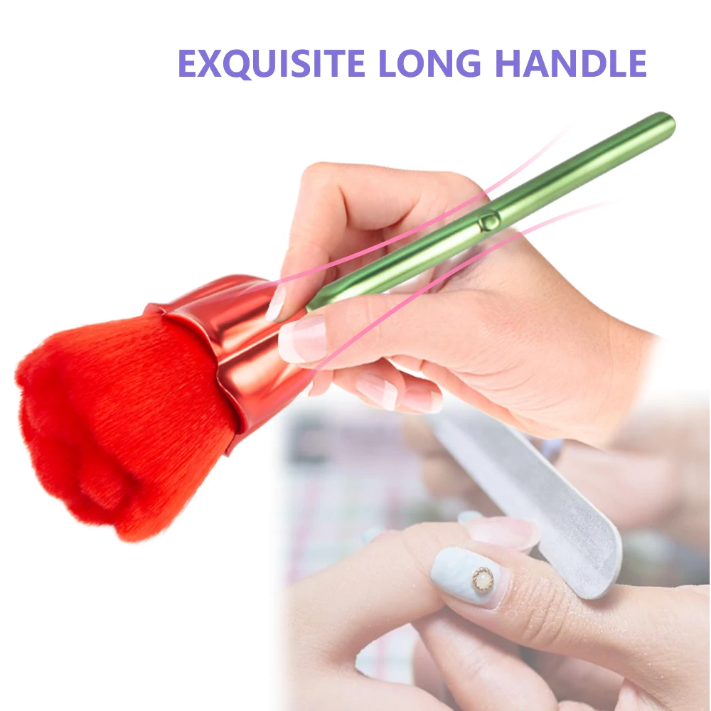 1 шт. розовые блестки для ногтей кисть пыли маникюра красоты румяна пудра кисти