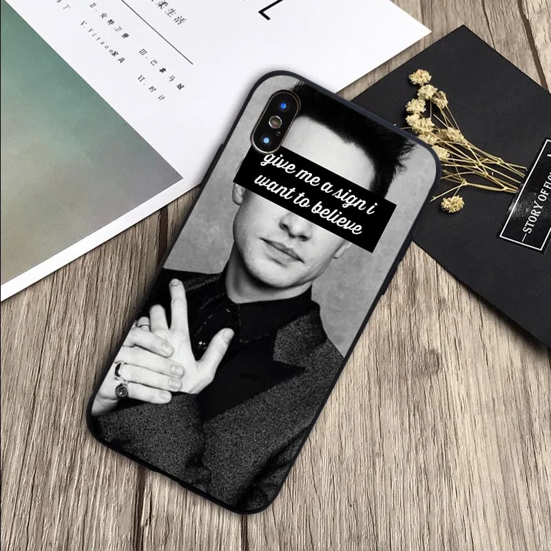 Для X XR XS Max для iPhone 6 6plus 7 8 plus 5 5S SE Brendon Urie Panic at Disco Cover мягкий силиконовый черный чехол для телефона