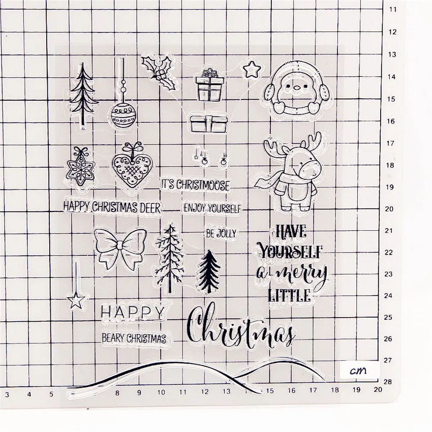 16*21 5 см Пасхальный эльф прозрачные штампы/силиконовые уплотнения роликовый