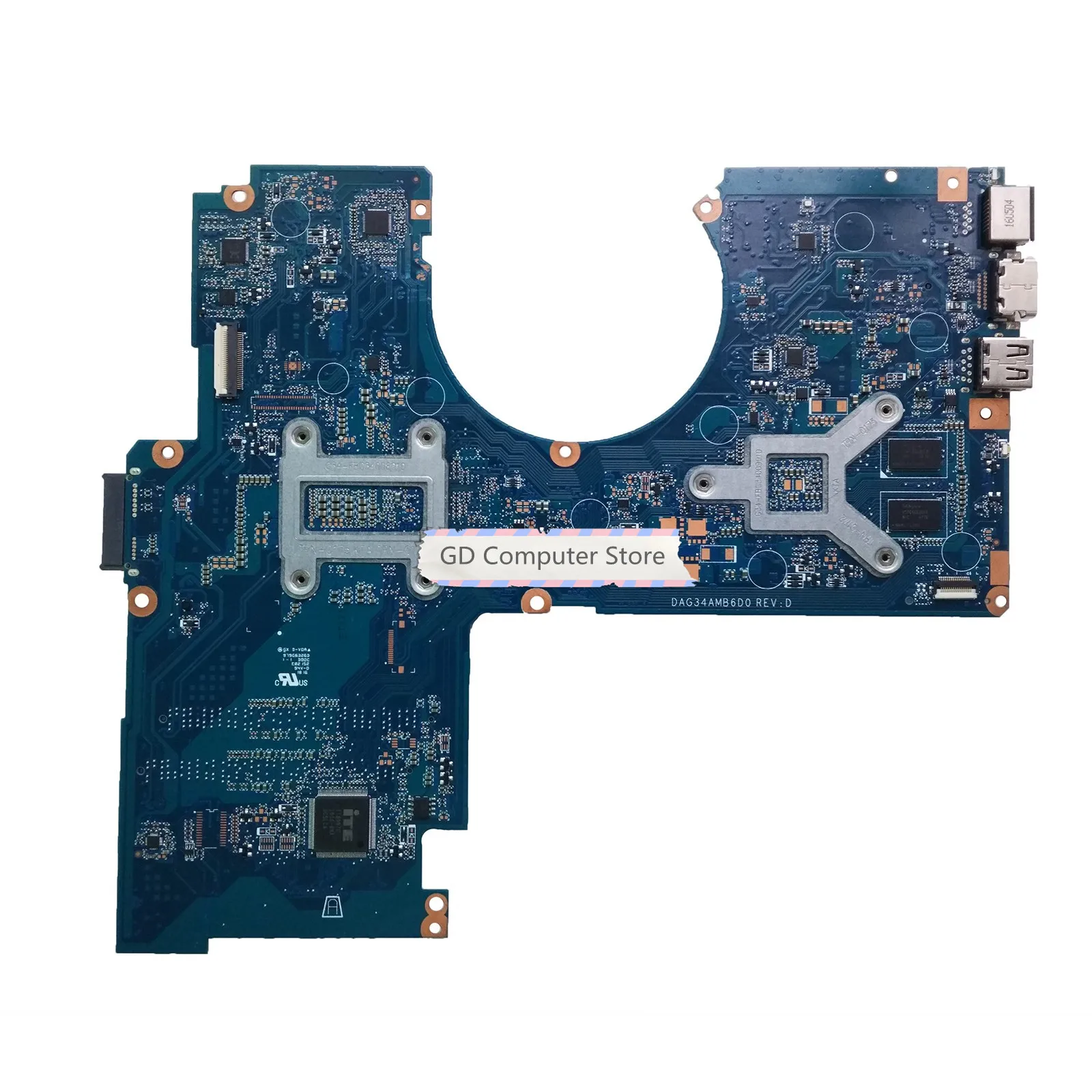 GD для HP PAVILION 15-AU G34A материнская плата ноутбука 856227-601 856227-001 TPN-Q172 DAG34AMB6D0 SR2EZ i7-6500U CPU