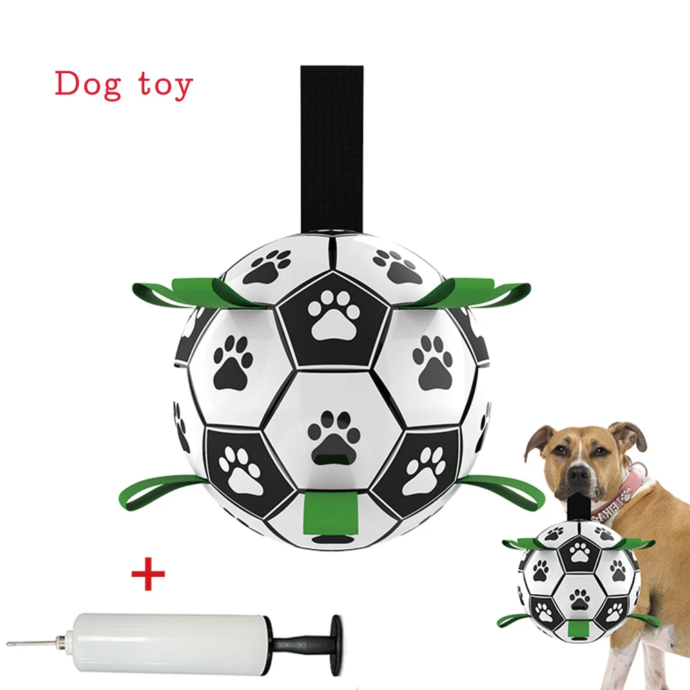 Интерактивные игрушки для собак футбольные домашних животных с поручнями