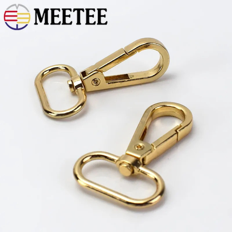 10pcs Meetee 2.5cm Metal Luggage Bag Dog Buckle Snap Hook Bags Hanger Lobster Clasp DIY Sewing Key Chain Buttons Accessory F4-1 | Дом и сад