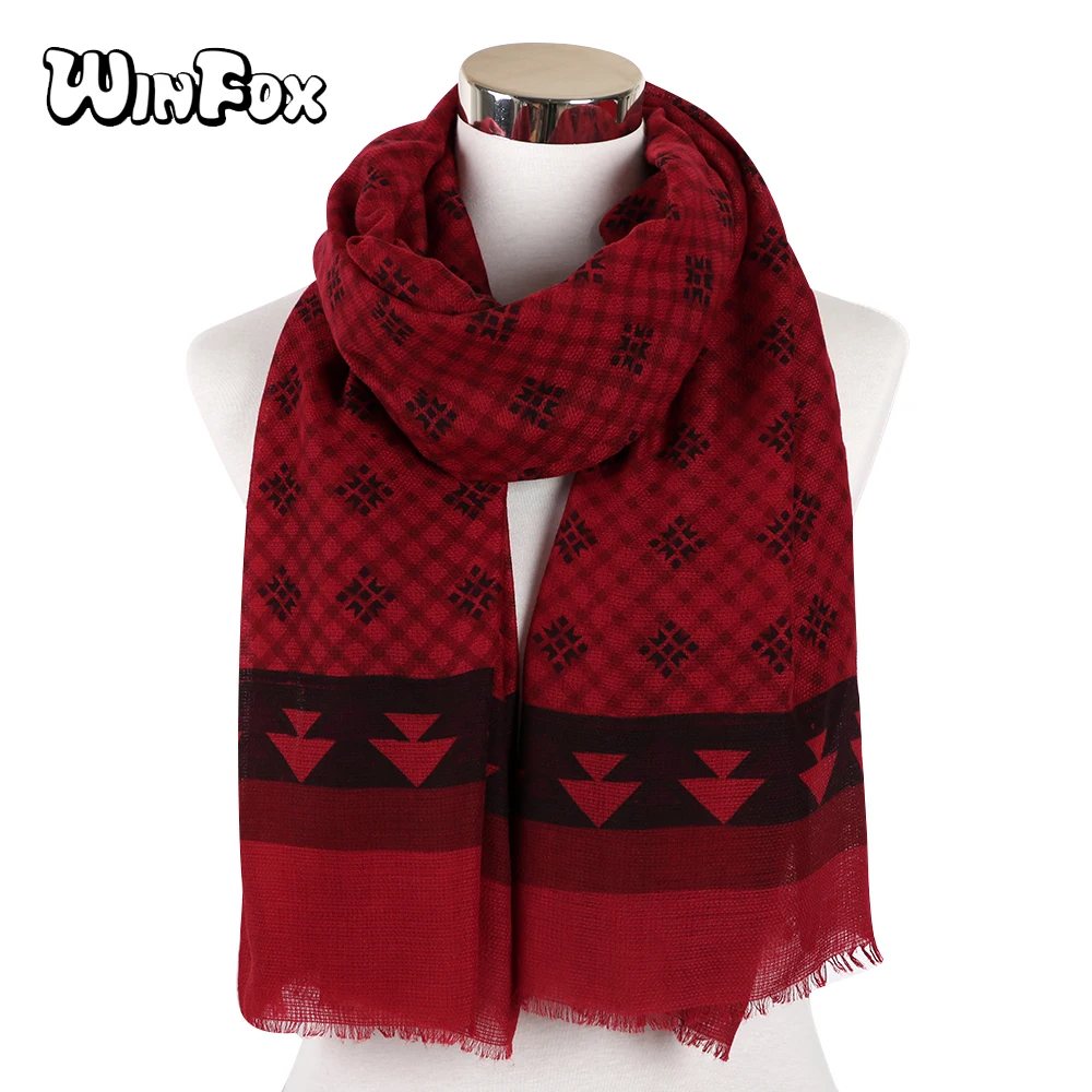 Winfox Новинка 2019 женские шарфы длинные мягкие Бохо обертывание зимние модные