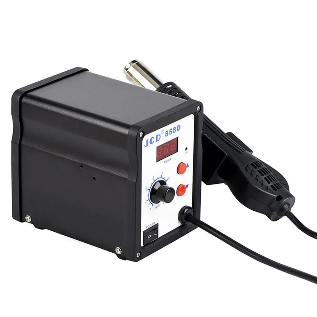 BK-858D SMD Brushless Heat Gun Hot Air Rework Soldering Station+3pcs Nozzles Station Wire with Clamp 700W | Инструменты