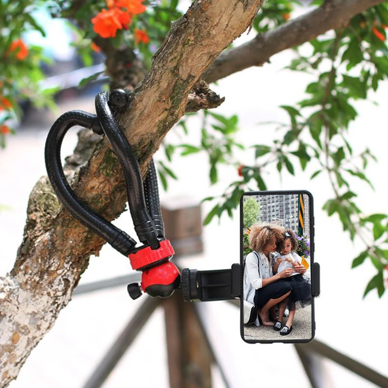 travel flexible octopus mobile phone tripod with holder adapter for iphone dslr digital camera nikon gopro mini gorillapod free global shipping