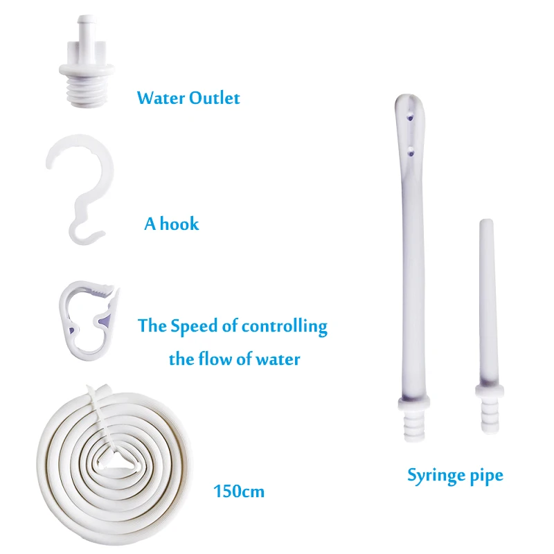 Сумка для клизмы 2L складная многоразовая из силикагеля кофейная вода очищение