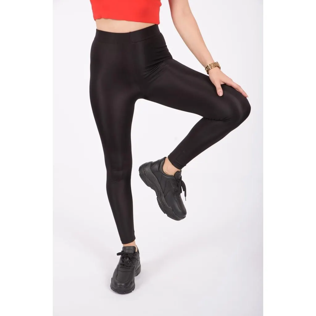 Women Slim Belt Nightclub Bright Toparlayici Leggings TYT-0015