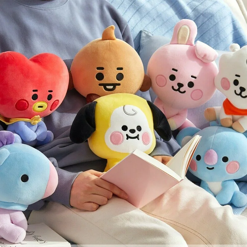 

Корея Kpop, плюшевые игрушки, милое животное, Плюшевая Кукла Kawaii, аниме, мягкая игрушка, собака, кролик, плюшевый подарок для девочки, куклы для ...