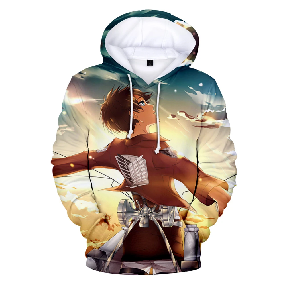 

New Personality Attack on Titan 3D Hoodies Fashion Peculiar Sweatshirts Child Clothing Men/women/ Casual Hooded Cotton Polyste