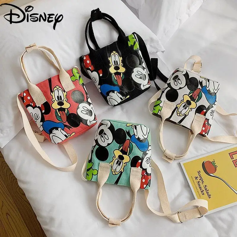 

Disney изображением Гуфи Микки Сумки-холсты милая сумка мини-платье для девочек с героями мультфильмов, милые сумки из натуральной кожи