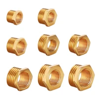 brass reducer pipe fittings bsp 14 38 12 34 1 male x female threaded reducing bushing adapter coupler connector