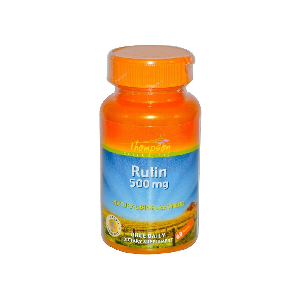 Отдельные витамины Thompson Рутин 500 мг 60 таблеток | Спорт и развлечения