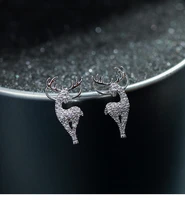 2021 new fashion christmas elk crystal deer earrings popular christmas chuangyi womens earrings fashion jewelry