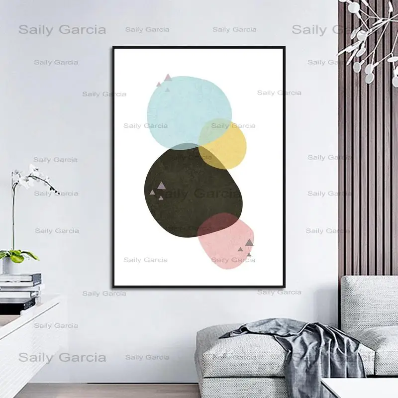 Холст художественный принт геометрические узоры абстрактный домашний декор