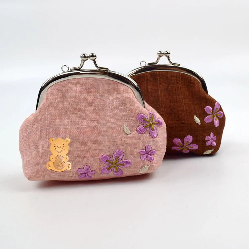 Детские этикетки с милым медведем для одежды ручная работа шитье подарок кожаная