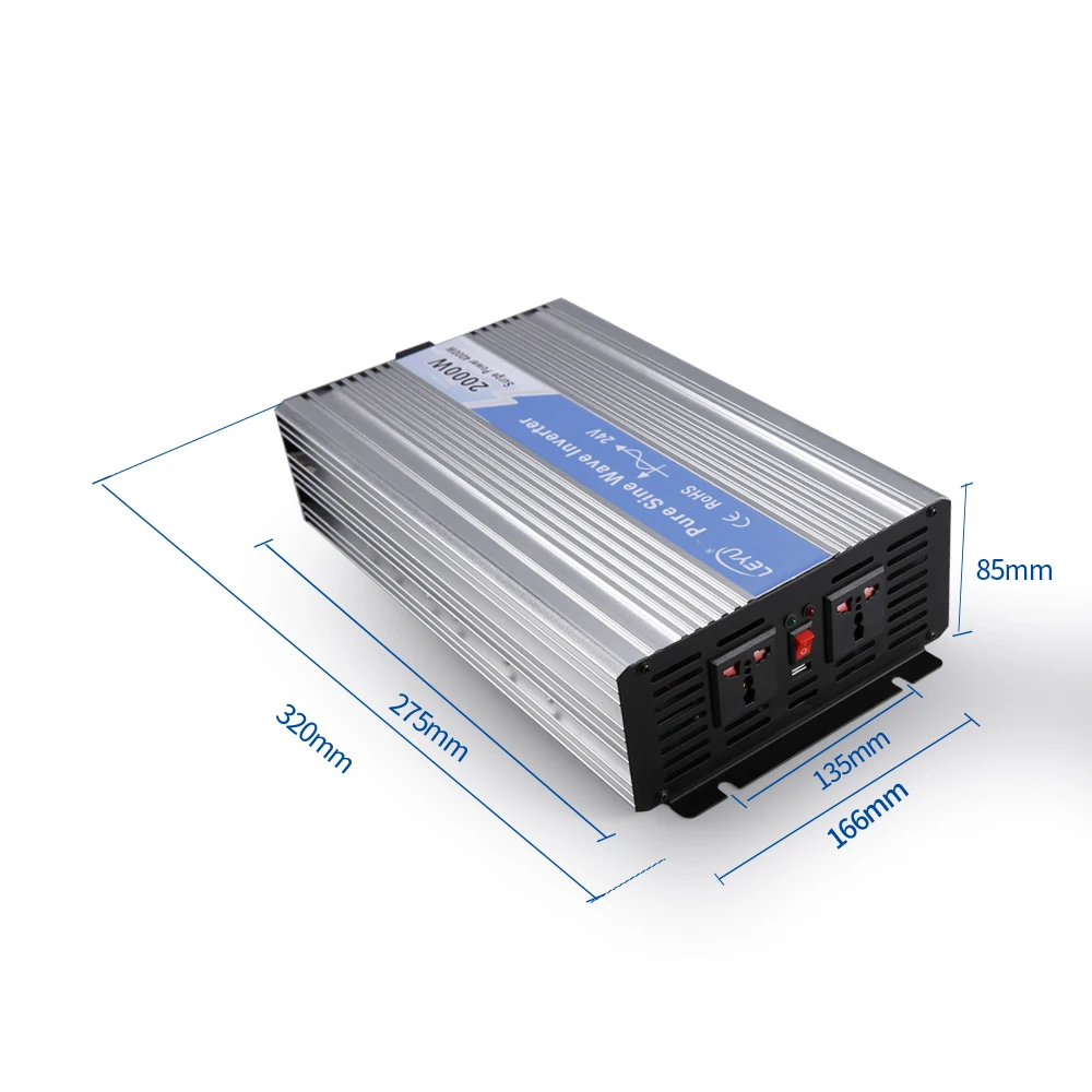 

2000w power inverter with charger 12v to 220v dc to ac converter