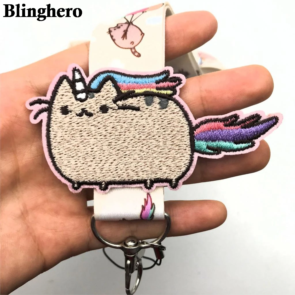 CA698 милый кот ключ талреп ID бейдж держатель Мобильный в виде животного телефон