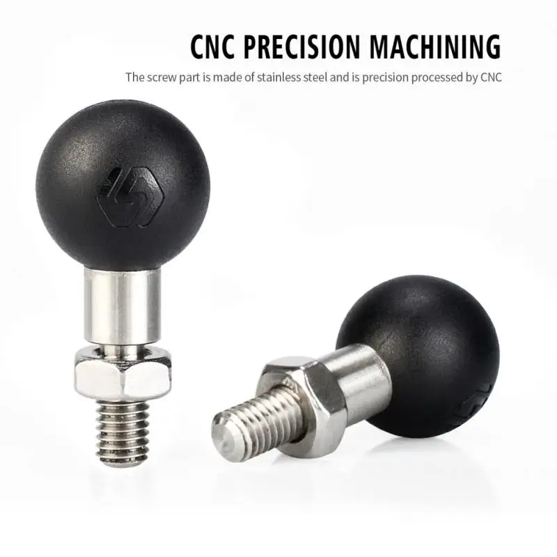 

WUPP Motorcycle Mirror Holder M10 Screw Ball Head Phone Holder Direct Mount M8 Stainless Steel Bottom Ball Head Accessories