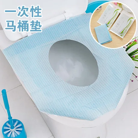 10 шт. Одноразовых Бумажных чехлов на сиденье унитаза защита гигиенический