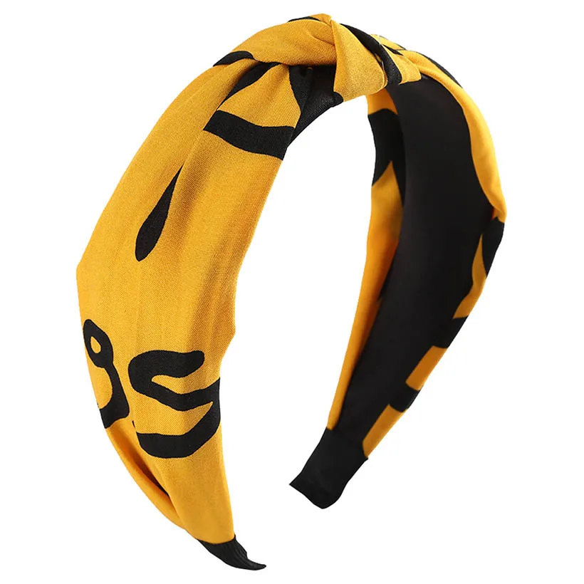 Повязка для волос LEVAO женская с узлом однотонный тюрбан перехлёстом аксессуар на