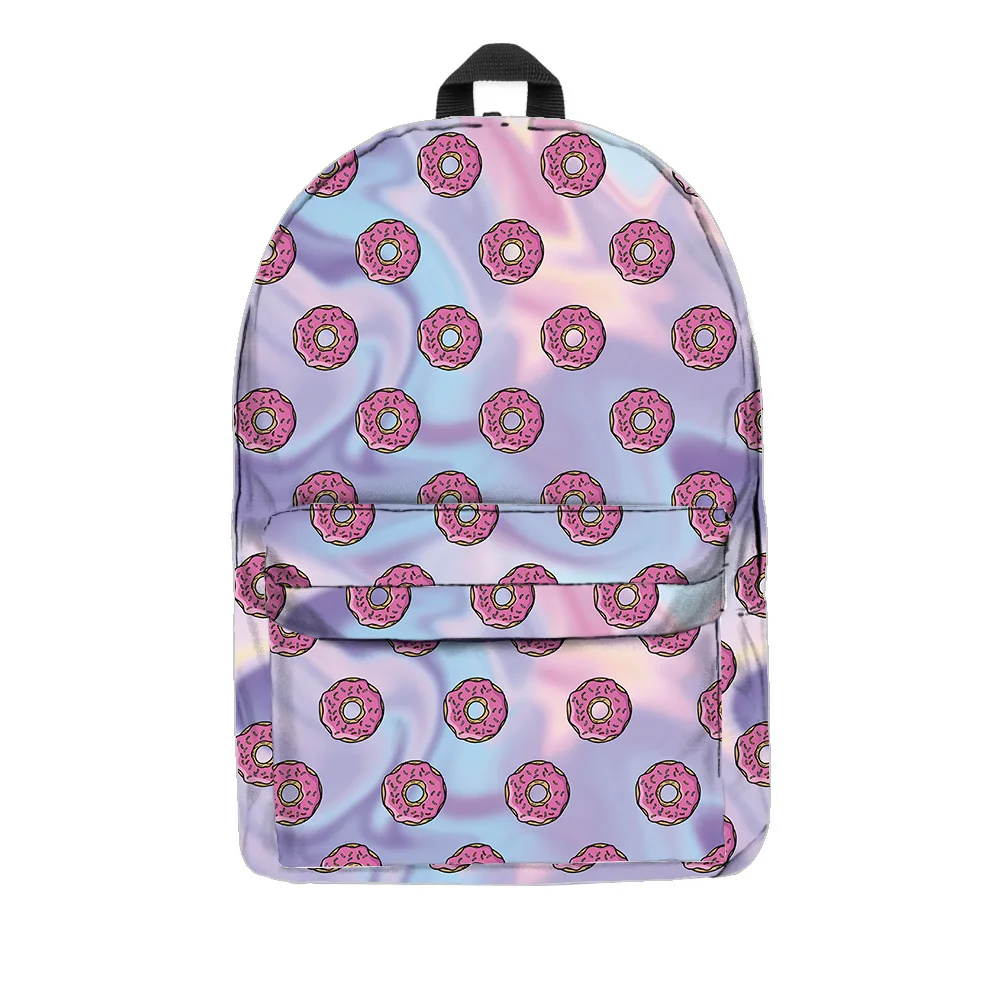 Holo пончики 3D печать mochila рюкзак женская сумка mochilas mujer новые школьные рюкзаки для