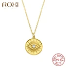 ROXI в винтажном стиле глаза кристаллы ожерелье, подвеска, колье, для женщин, обувь на день рождения ювелирные изделия стерлингового серебра 925 золотое ожерелье-чокер