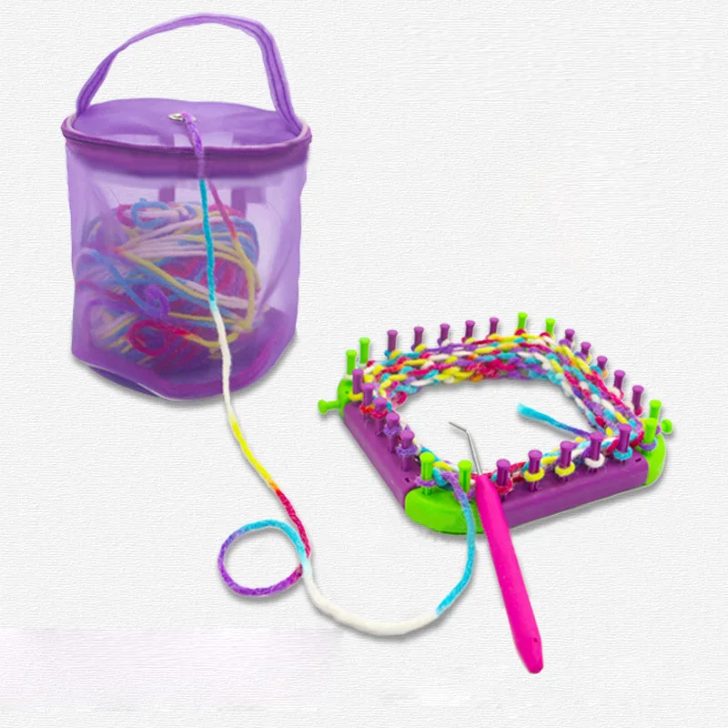 Переносная сетка для вязания нитей сумка крючком органайзер ниток шитья