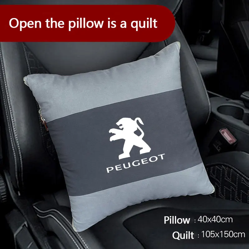 

Автомобильная подушка для Peugeot 206, 307, 207, 208, 3008, 407, 508, стеганая подушка, подушка для кондиционера, многофункциональное одеяло для сна на диване