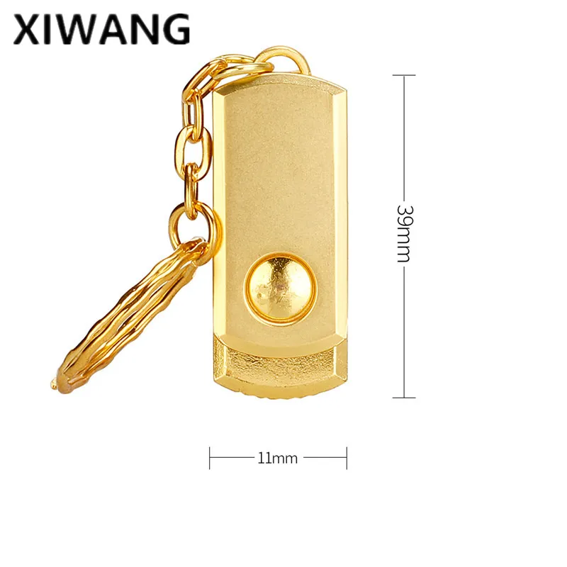 

2019 new Rotate usb flash drive High speed waterproof USB 2.0 pendrive 4gb 8gb 16gb 32GB 64gb 128GB flash memory metal Free logo