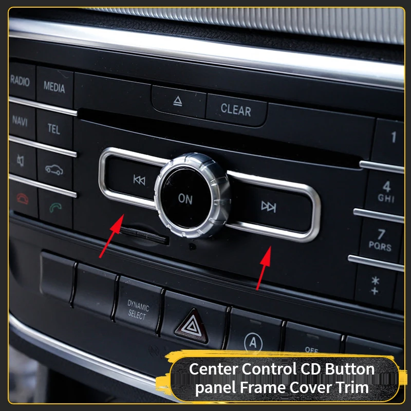 ABS Центральная кнопка управления CD Панель рамка отделка наклейки для Mercedes Benz W205