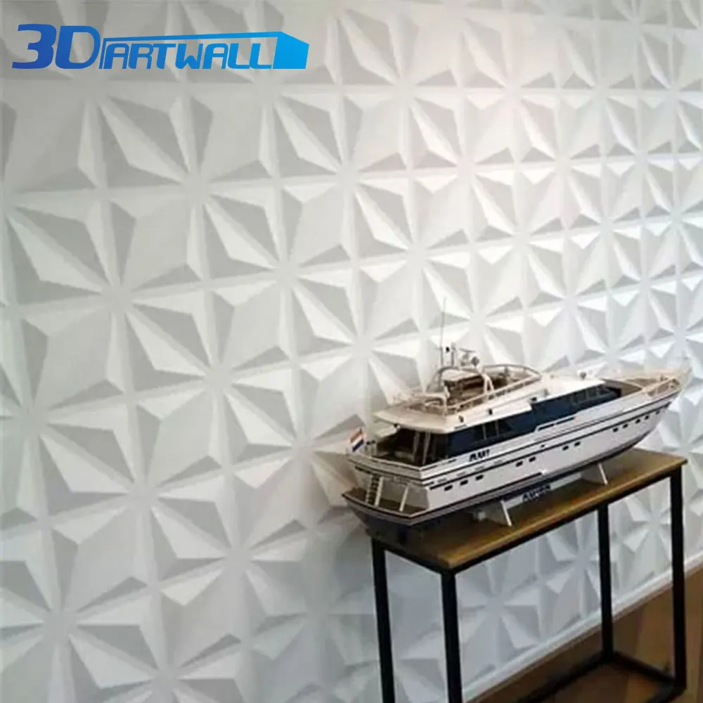 Стильные Paintable водонепроницаемые наклейки на стену ПВХ 3D настенные панели для дома и улицы декоры с Универсальная пленка 3DARTWALL