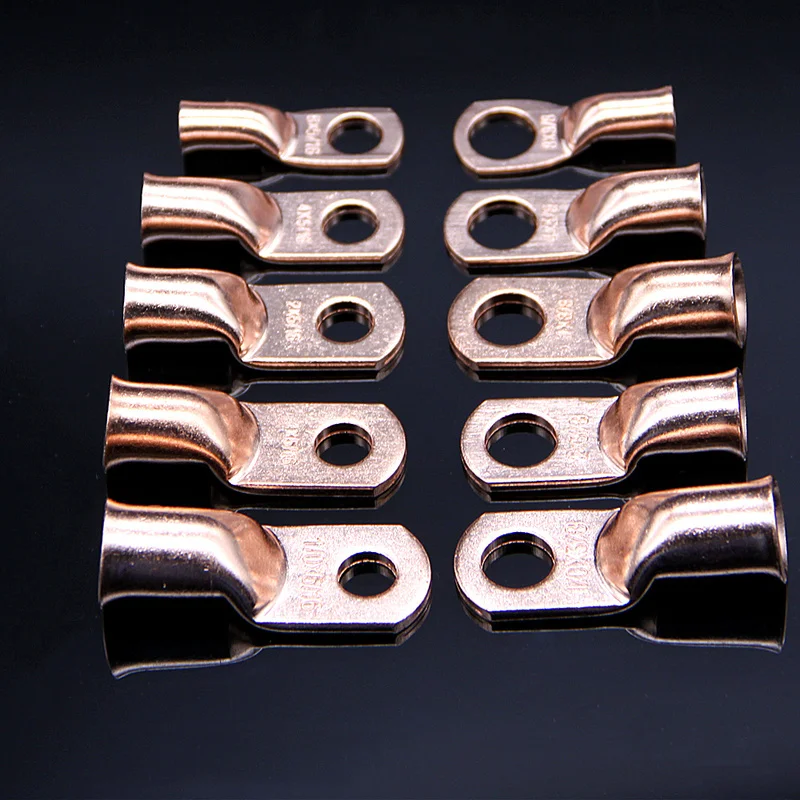 70 шт. ассортимент провода кольцо голая медь 1/0 AWG Калибр 3/8 "Разъемы