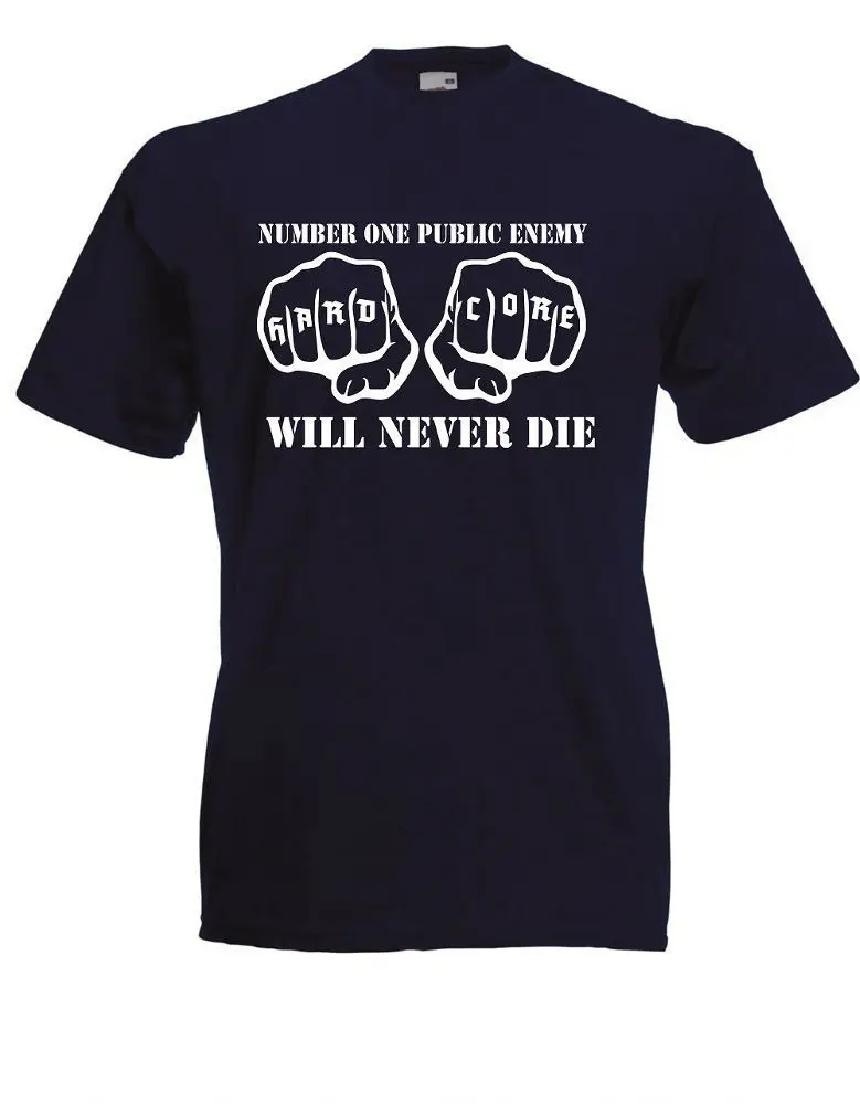

Men T Shirt 100% Cotton Print Shirts Herren T-Shirt Master of Hardcore Fans - Will Never Die! Bis (Musik ) Tee Shirt