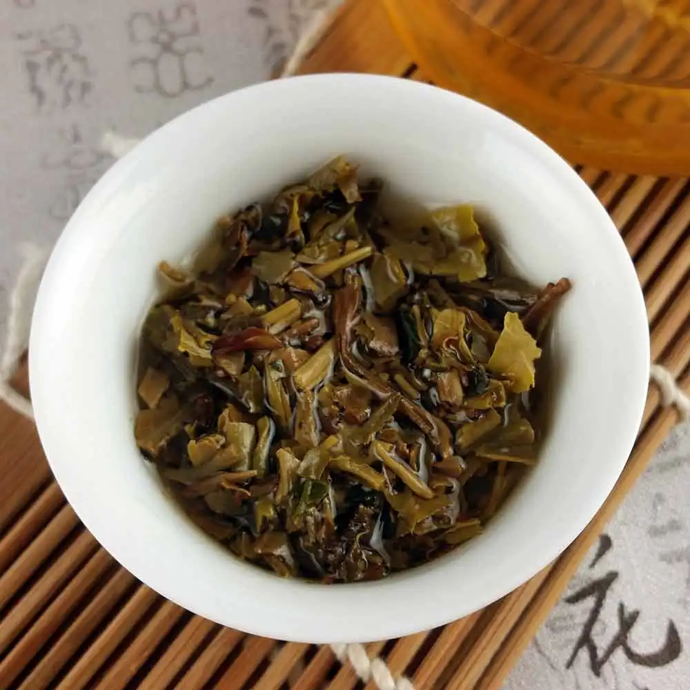 Лет клейкий рис сырой Pu'er мини туоча, Pu-erh Shen Pu'er подарочная упаковка 90 г