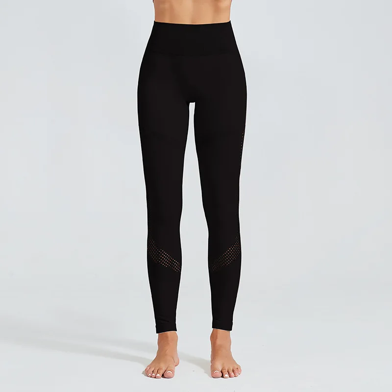 Пикантные бесшовные леггинсы с высокой талией для спортзала женские спортивные