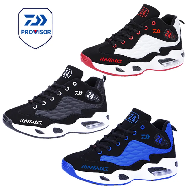 

Daiwa Men Sneakers Outdoor Hiking Fishing Shoes Trekking Shoes Waterproof Sports Fishing Shoes Travel Walking Sneaker Boots 523#