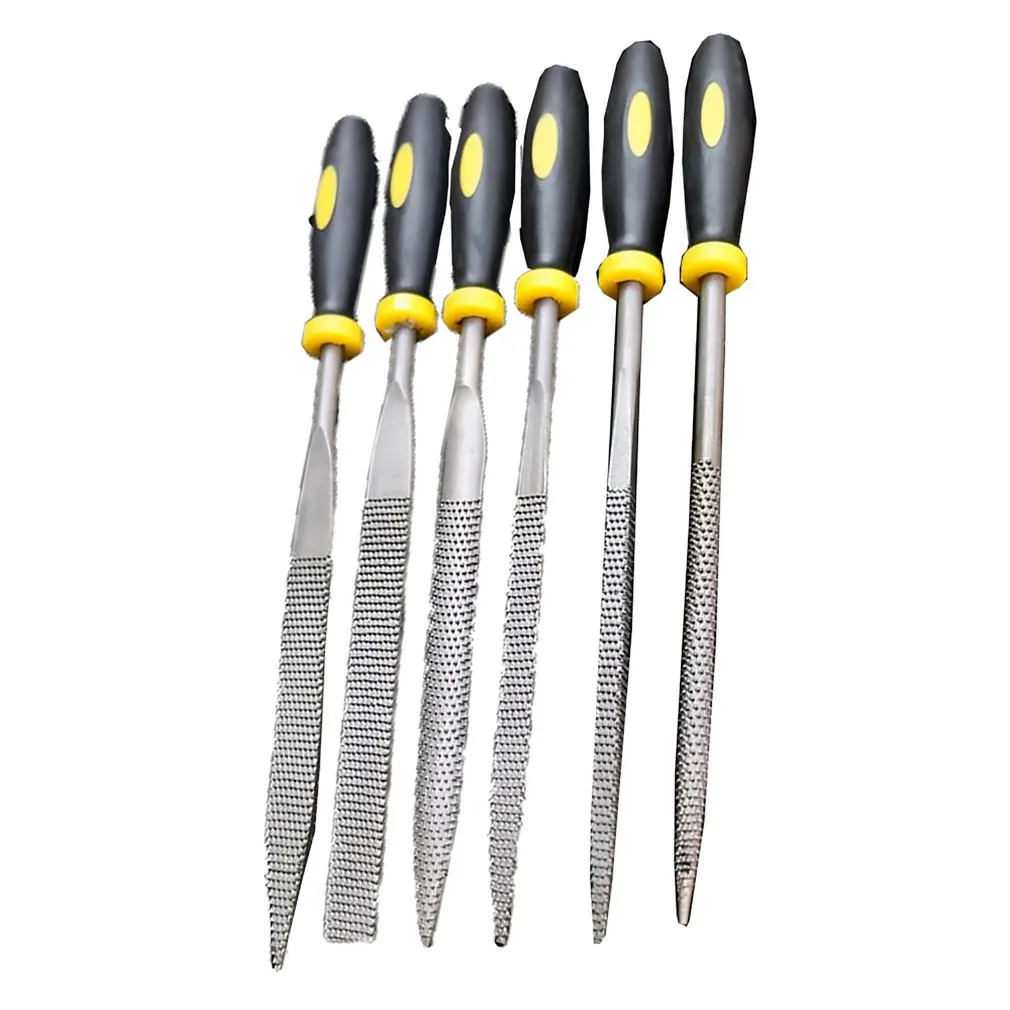 

6pcs/set Mini Woodworking Steel File Wood Carving Tool Carpentry Woodworking File Tool Needle File Hand Tool