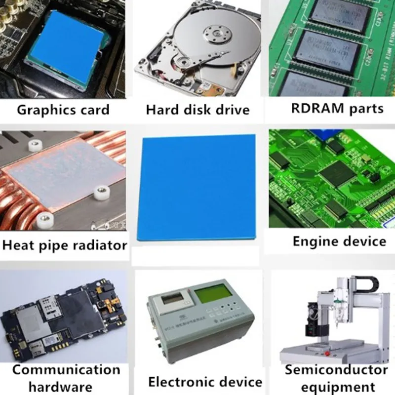 2 шт. Термопрокладка Gelid Heatsink охлаждение проводящей кремний-органической пастой GPU CPU толщиной 0,6 мм / 1 мм 2 Вт / М-К.