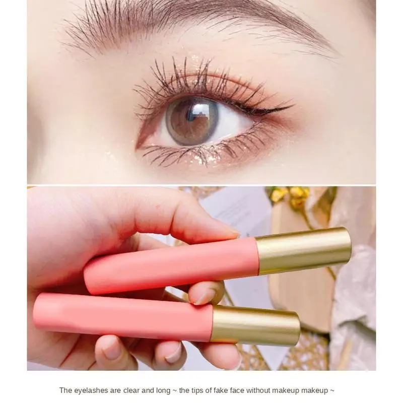 Тушь для ресниц черно-коричневая водостойкая не размазывающая удлиняющая тушь