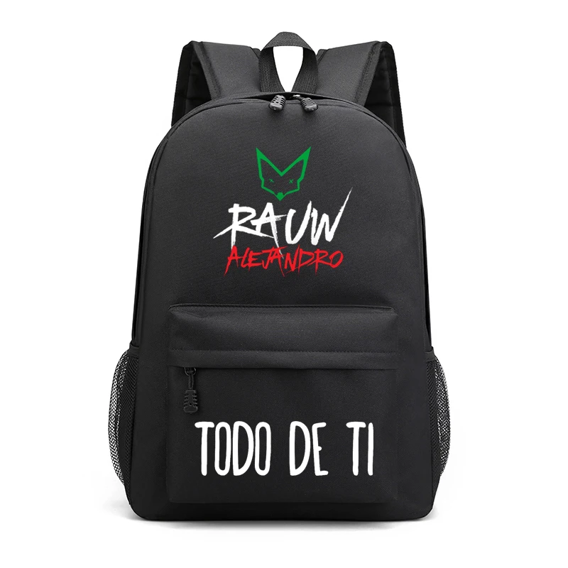 

Rauw Alejandro Print Backpack Canvas School Student Bag