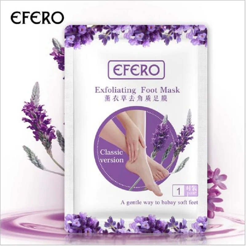 

2pcs/pairExfoliating Foot Mask Pedicure Socks Exfoliation for Feet Mask Remove Dead Skin Heels Foot Peeling Mask for Legs efero