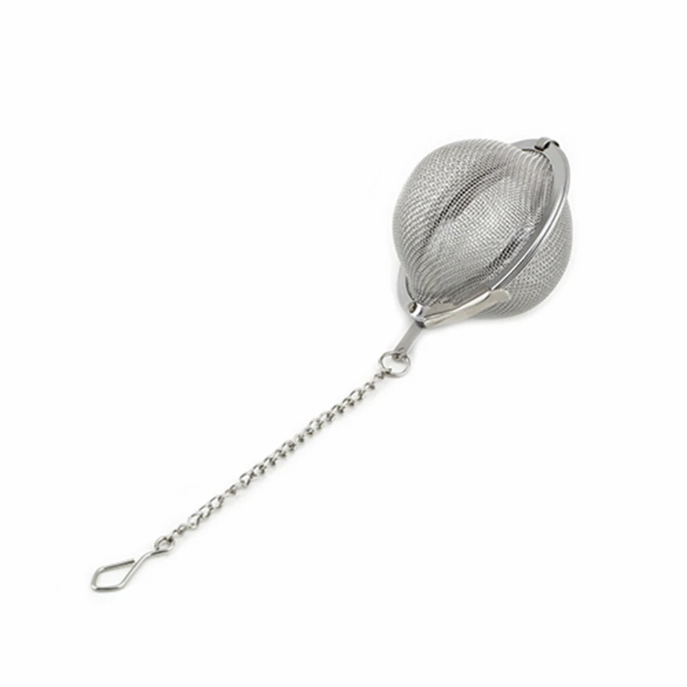 

Stainless Steel Infuser Strainer Mesh Tea Spoon Locking Spice Egg Shaped Ball Tea Strainers New