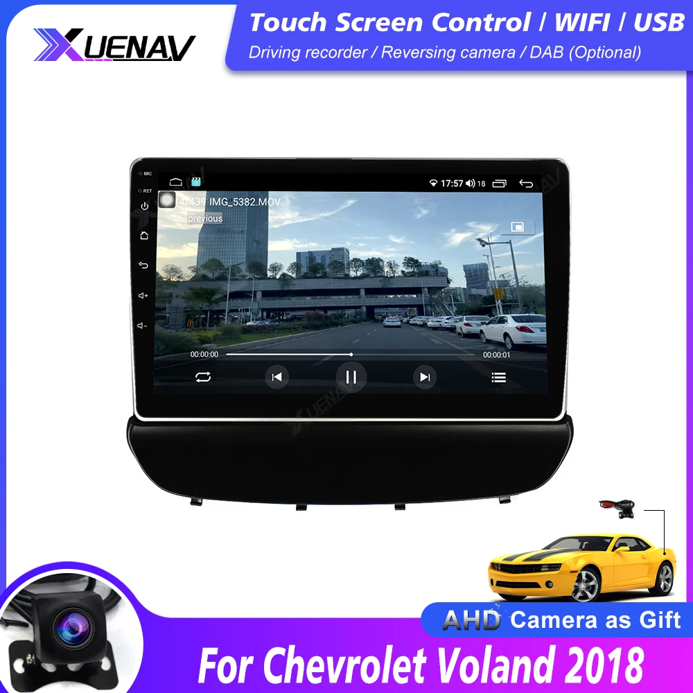 Автомобильный GPS-навигатор, стерео для Chevrolet Voland 2018, автомобильное радио, мультимедийный DVD-плеер с GPS-навигацией для Chevrolet